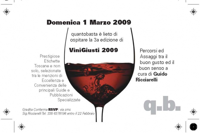 Villa Petriolo a VINI GIUSTI 2009 domenica 1 marzo 